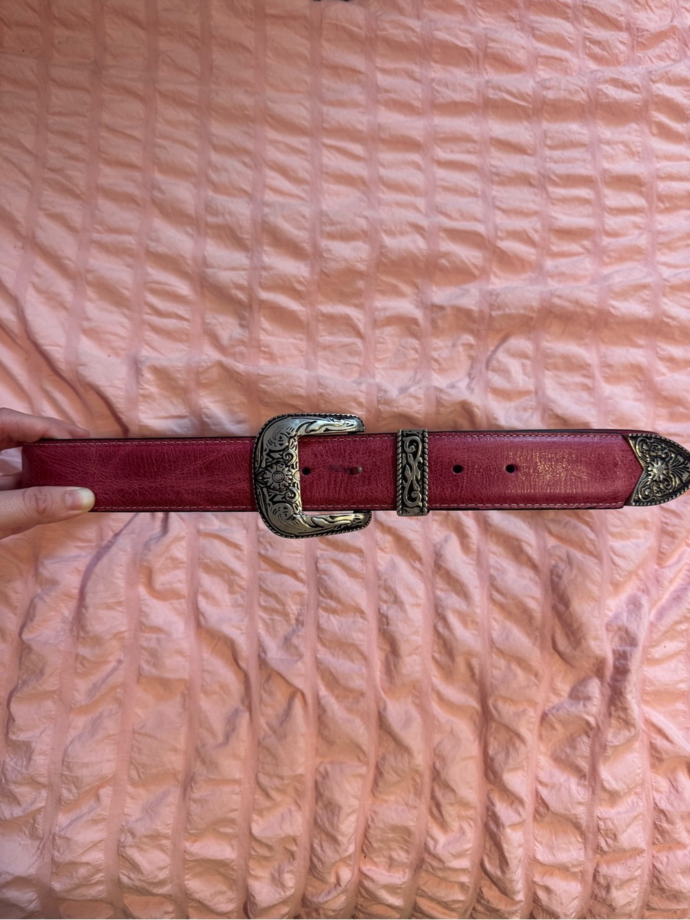 Pink Buckle Belt